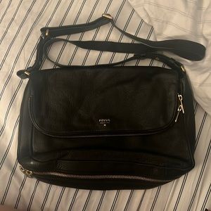 Fossil leather crossbody purse